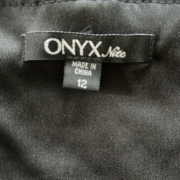 Onyx Nite Black Lace Dress size 12 - Picture 9 of 10